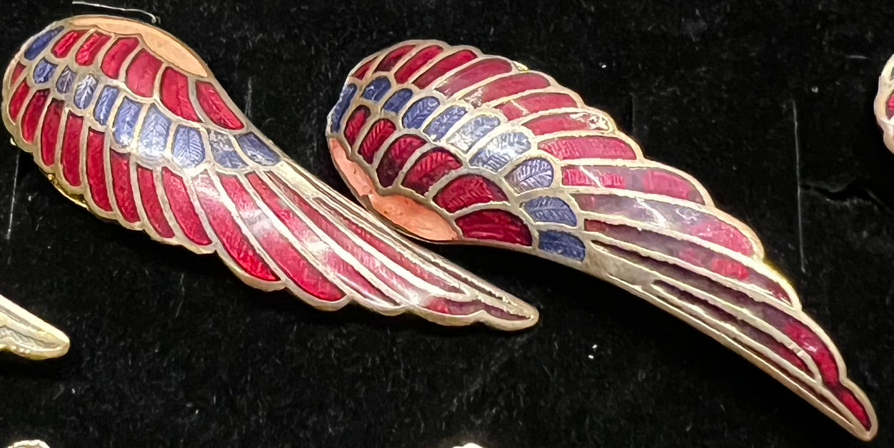 Cufflinks - Cloisonne - Wings